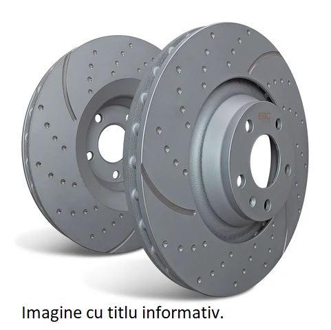 discuri de frână ebc, discuri frână turbo groove , punte faţă, Ø 228, gd041